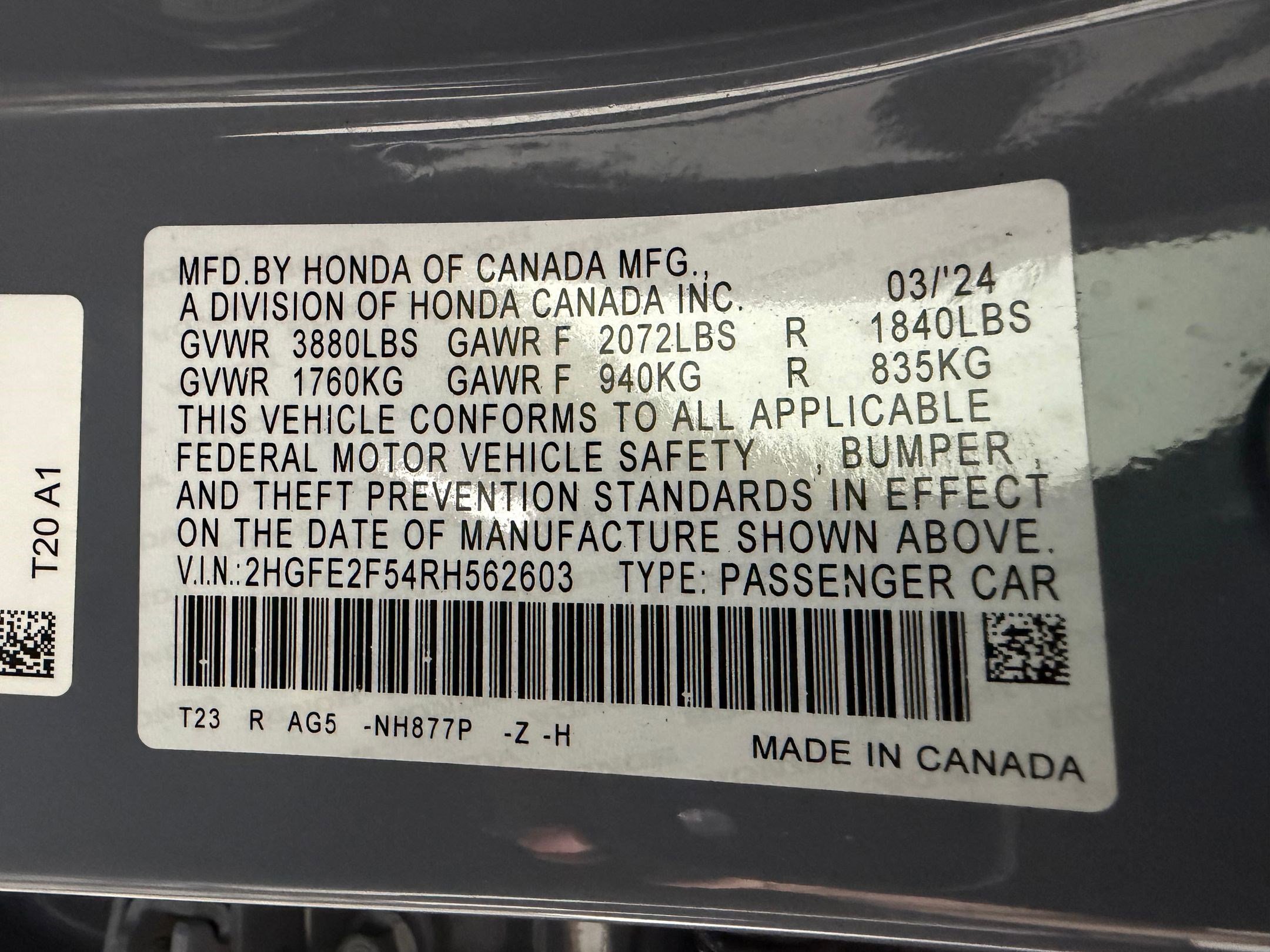 Used 2024 Honda Civic Sport image 16