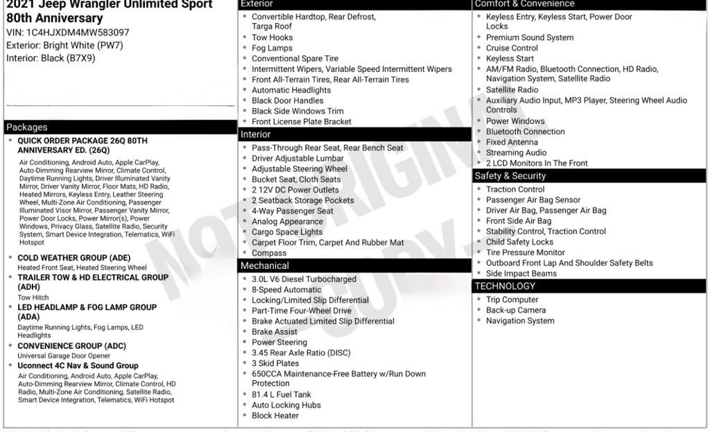 Used 2021 Jeep Wrangler Unlimited Sport image 27