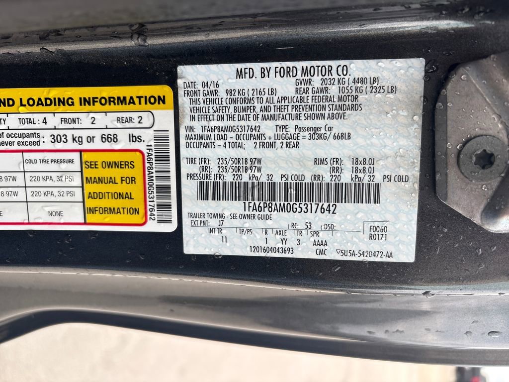 Used 2016 Ford Mustang Coupe w/ Equipment Group 051A RWD image 24