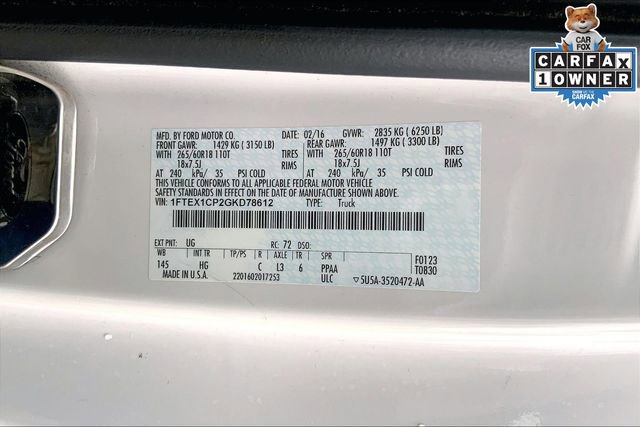 Used 2016 Ford F150 Lariat w/ Equipment Group 501A Mid image 30