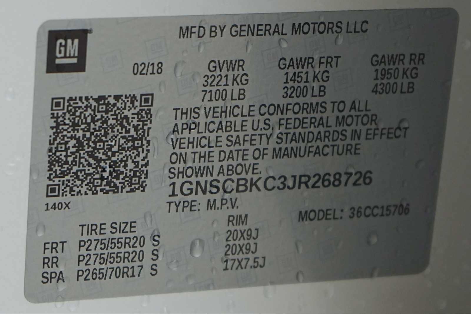 Used 2018 Chevrolet Tahoe LT w/ Max Trailering Package RWD image 30
