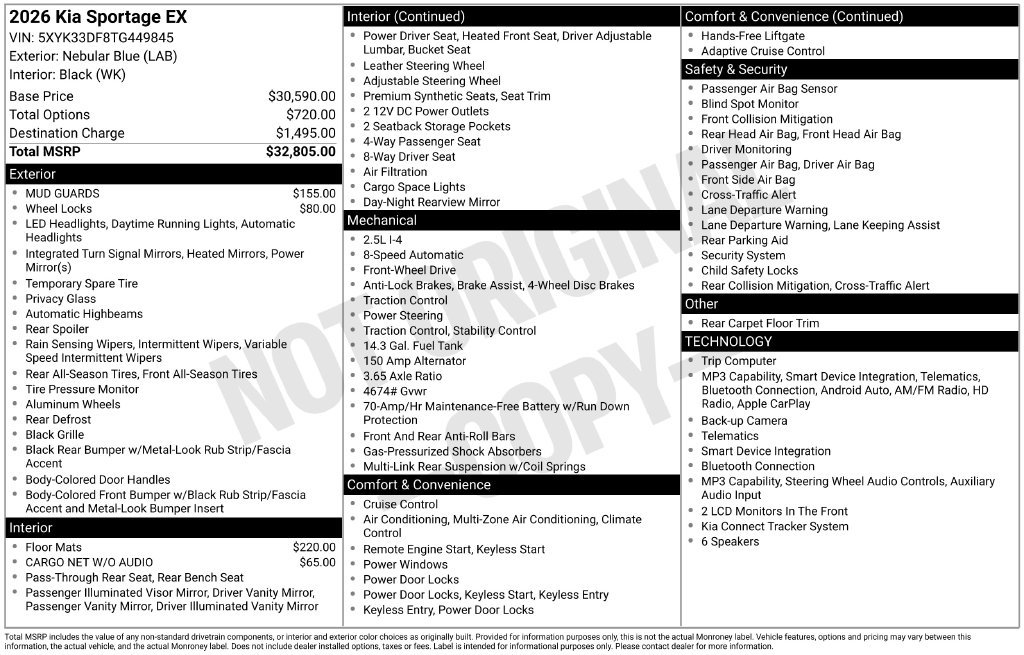 New 2026 Kia Sportage EX FWD image 4