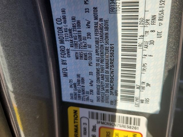 Certified 2025 Ford Bronco Sport Outer Banks w/ Outer Banks Tech Package+ AWD/4WD image 21