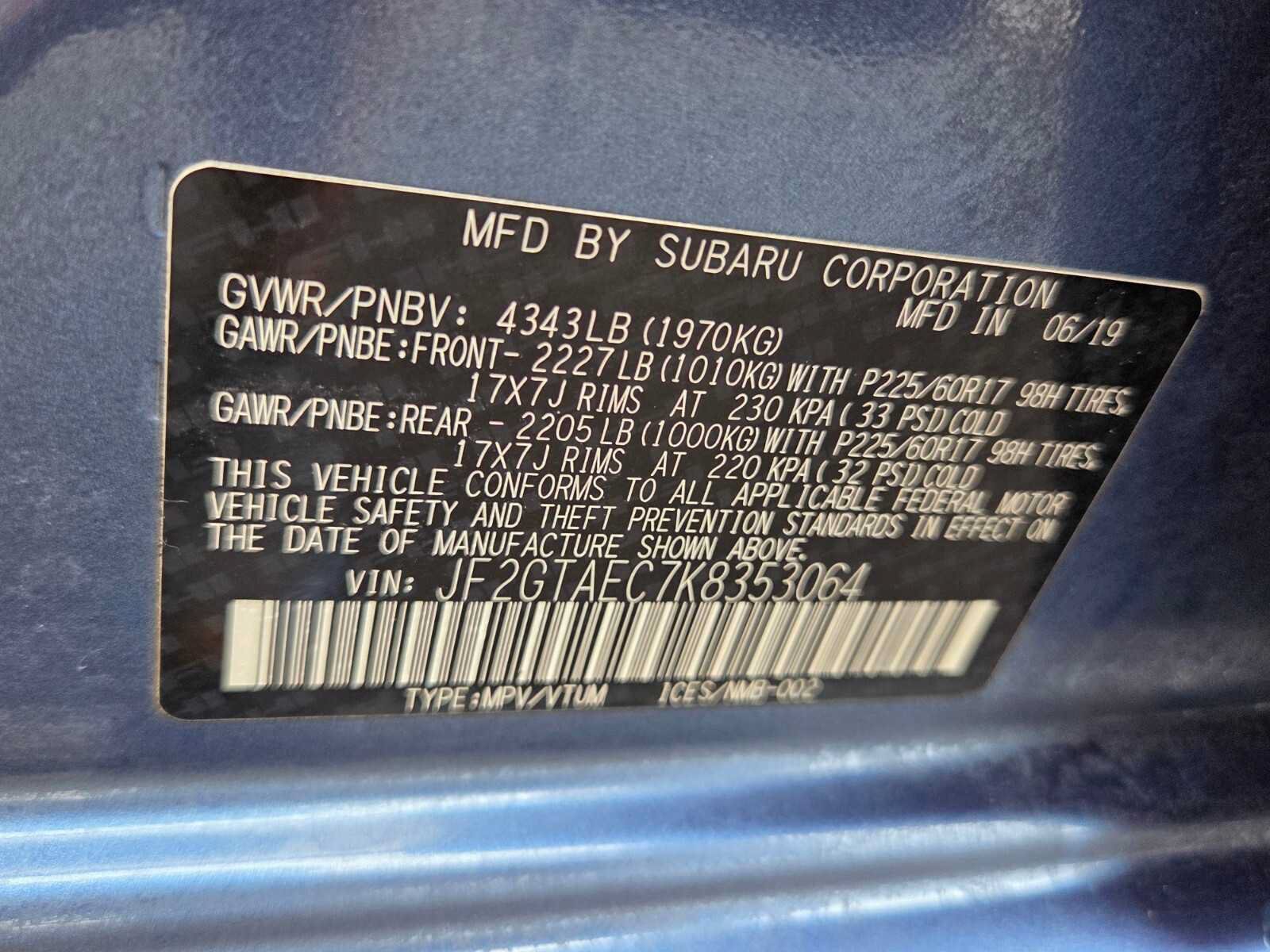 Used 2019 Subaru Crosstrek 2.0i Premium AWD/4WD image 21