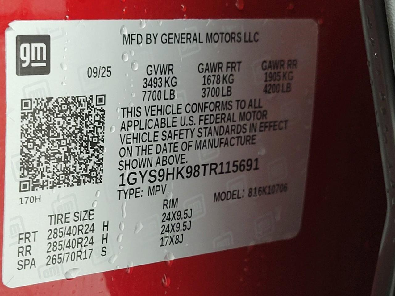 Certified 2026 Cadillac Escalade V w/ LPO, Floor Liner Package AWD/4WD image 33