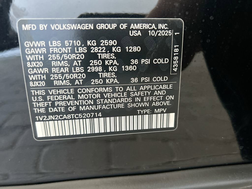 New 2026 Volkswagen Atlas SE image 53