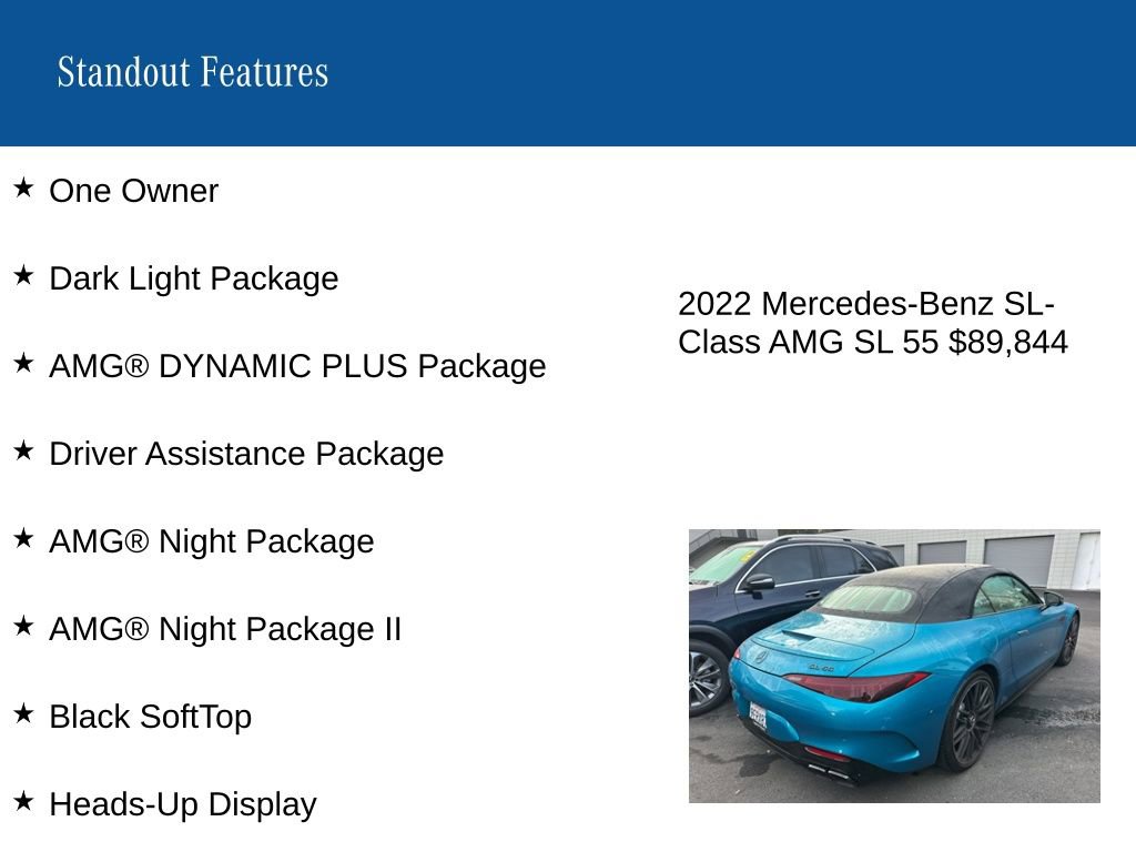 Used 2022 Mercedes-Benz SL 55 AMG 4MATIC image 9