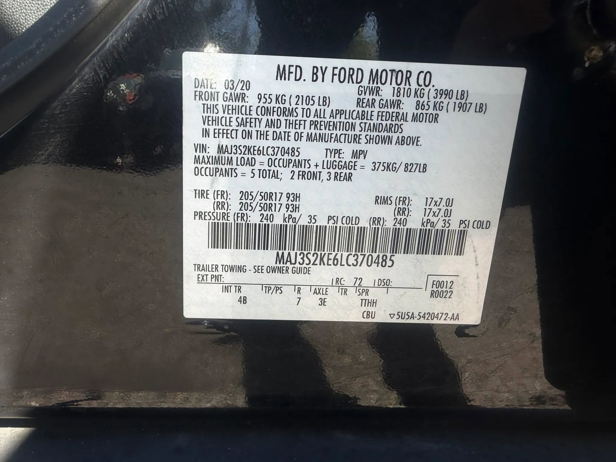 Used 2020 Ford EcoSport Titanium FWD image 35