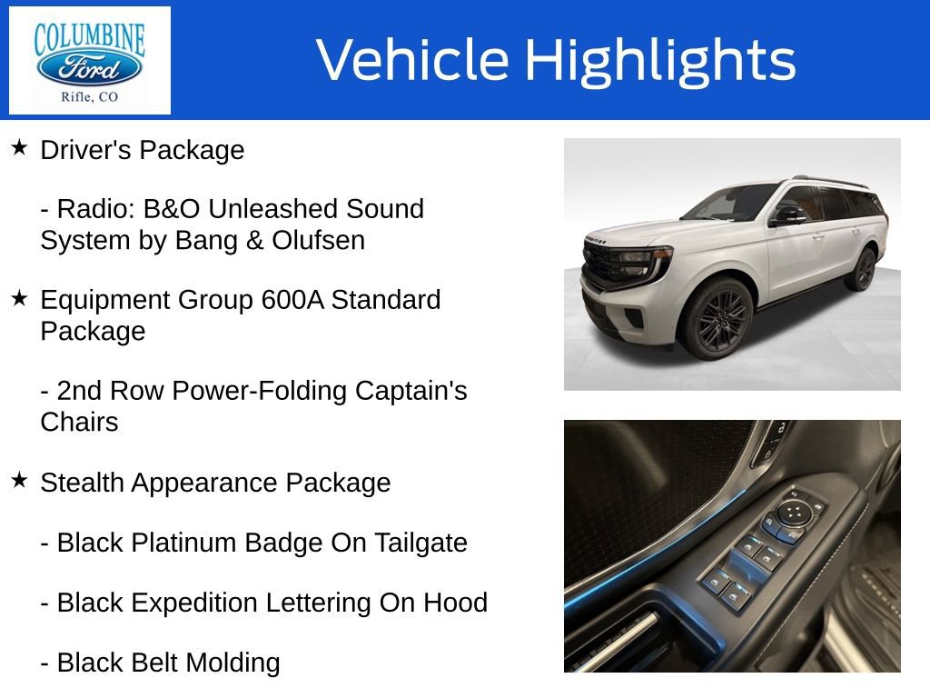 Used 2025 Ford Expedition Max Platinum w/ Stealth Performance Package image 8