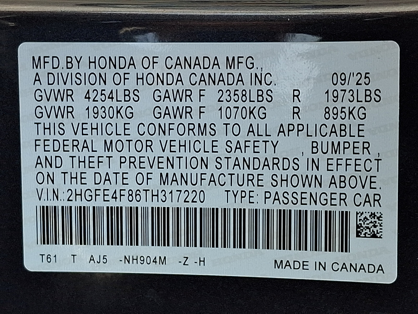 Certified 2026 Honda Civic Sport Touring image 29