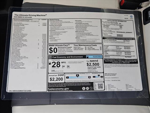 New 2026 BMW X2 xDrive28i w/ Convenience Package image 17