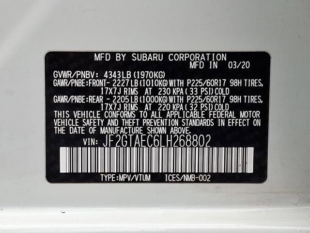 Used 2020 Subaru Crosstrek 2.0i Premium w/ Moonroof Package 2 image 27