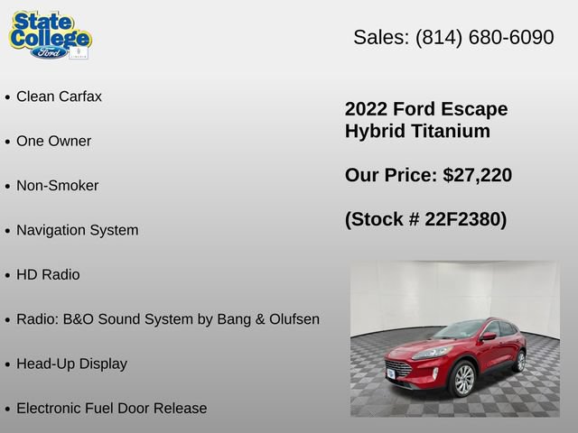 Used 2022 Ford Escape Titanium w/ Titanium Elite Package AWD/4WD image 18