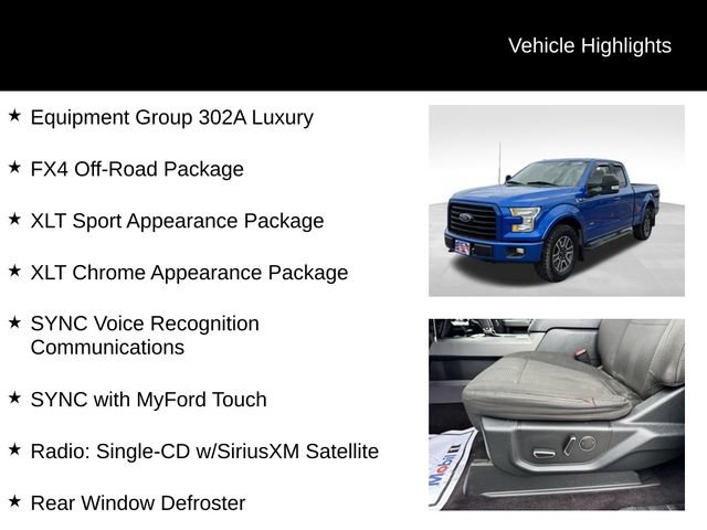 Used 2015 Ford F150 XLT w/ Equipment Group 302A Luxury AWD/4WD image 7