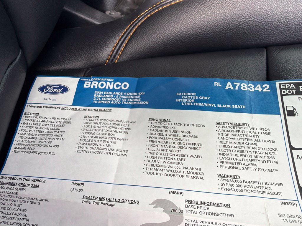 Used 2024 Ford Bronco Badlands AWD/4WD image 38