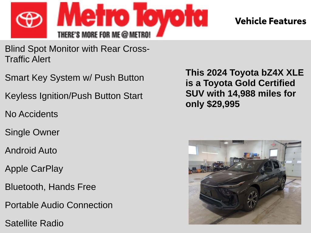 Certified 2024 Toyota bZ4X XLE w/ Weather Package image 11