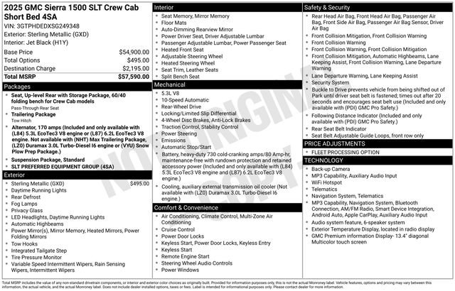 Used 2025 GMC Sierra 1500 SLT RWD image 34