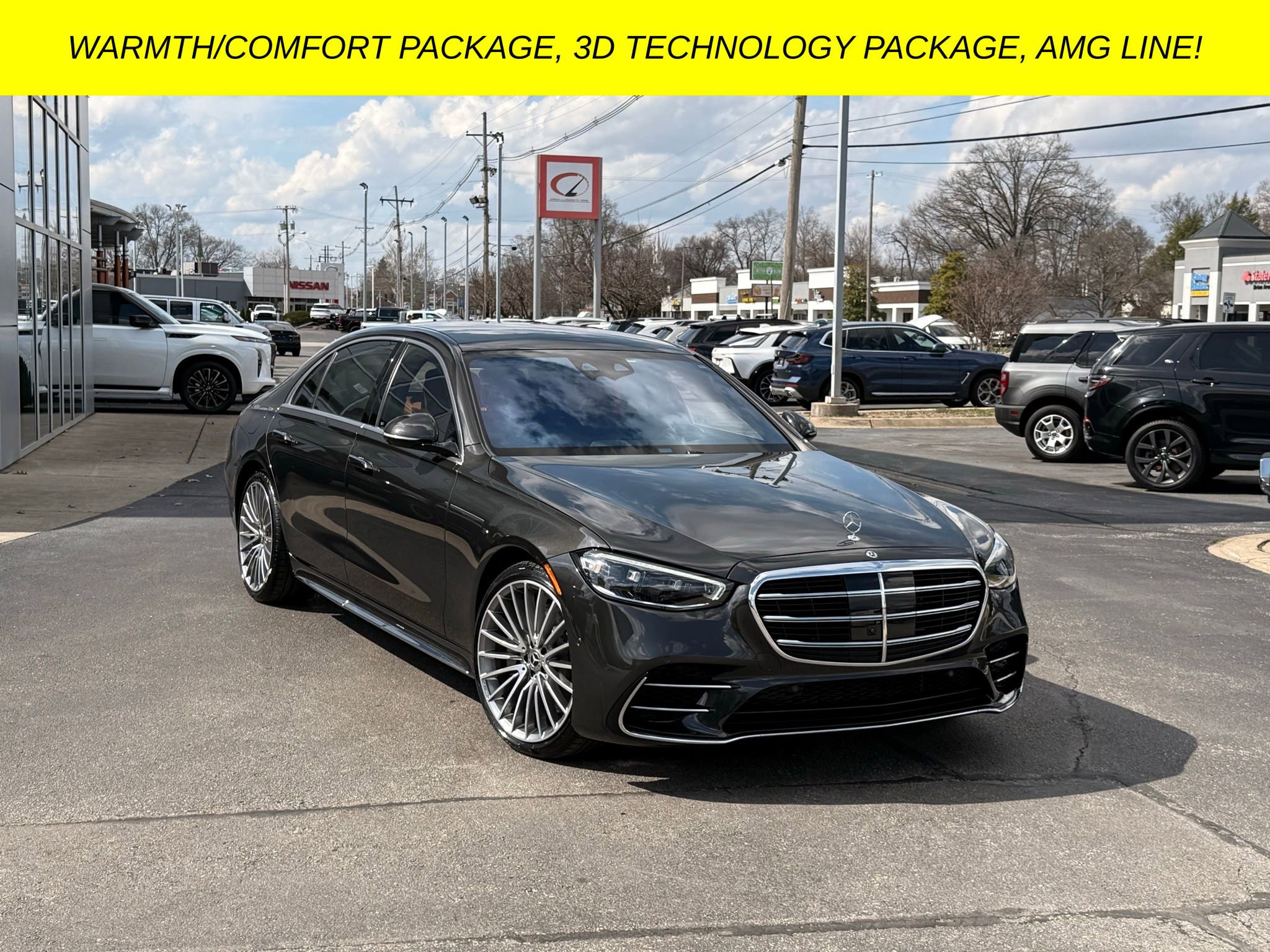 Used 2022 Mercedes-Benz S 580 4MATIC Sedan w/ AMG Line Package 360° Tour