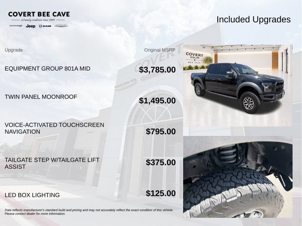 Used 2020 Ford F150 Raptor w/ Equipment Group 801A Mid AWD/4WD image 10