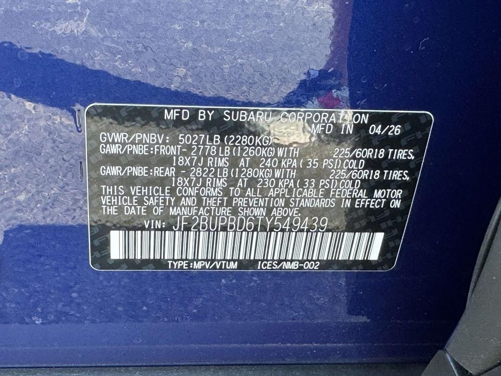 New 2026 Subaru Outback Premium AWD/4WD image 25