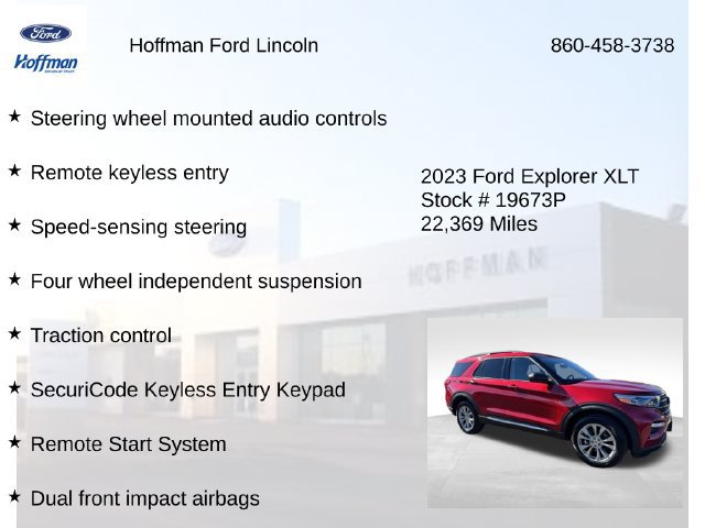Used 2023 Ford Explorer XLT w/ Equipment Group 202A AWD/4WD image 24