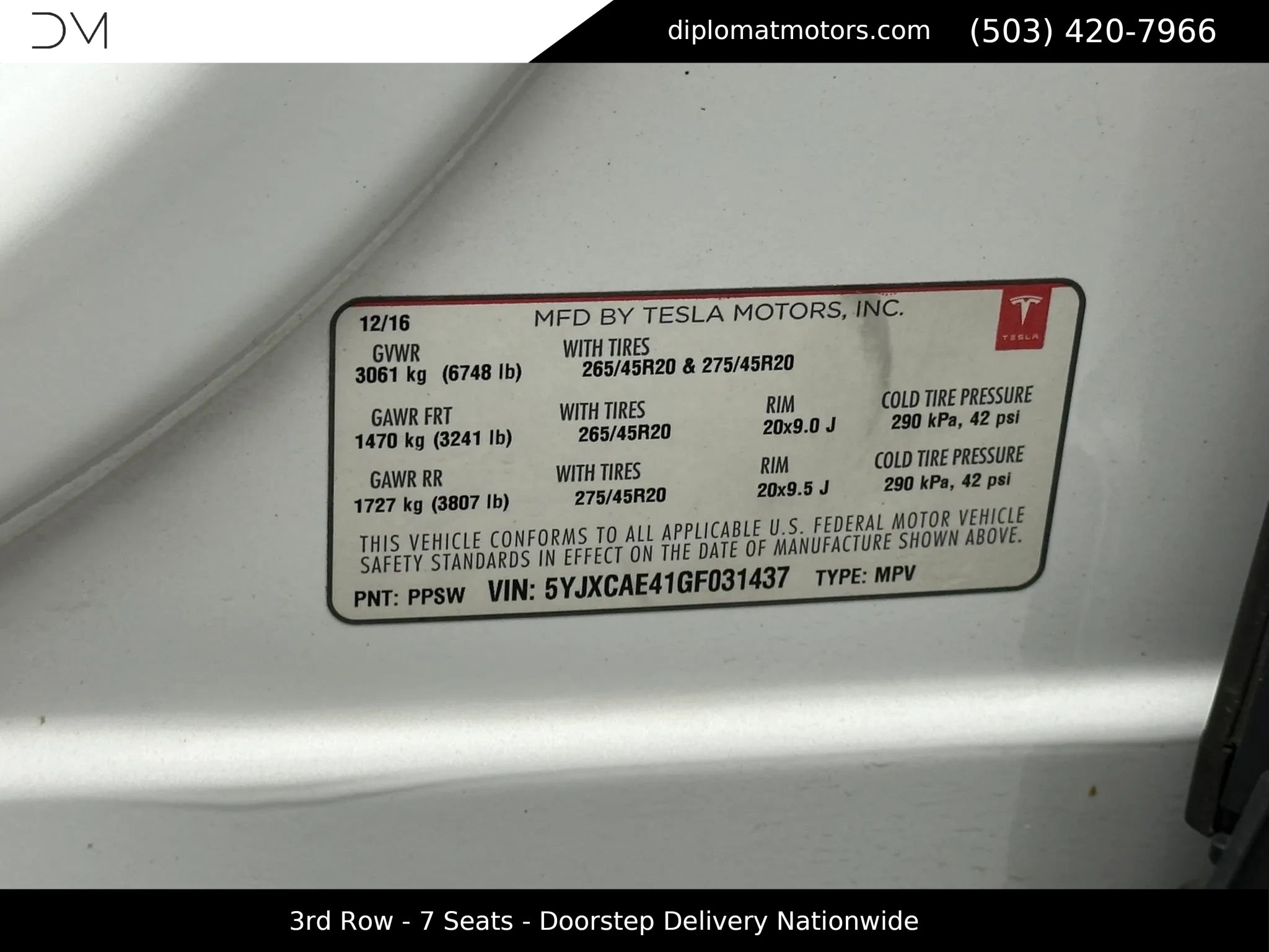 Used 2016 Tesla Model X Performance image 47