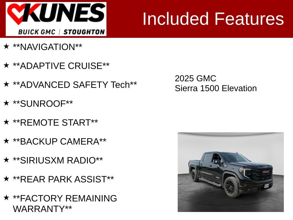 Used 2025 GMC Sierra 1500 Elevation w/ Elevation Premium Package AWD/4WD image 2