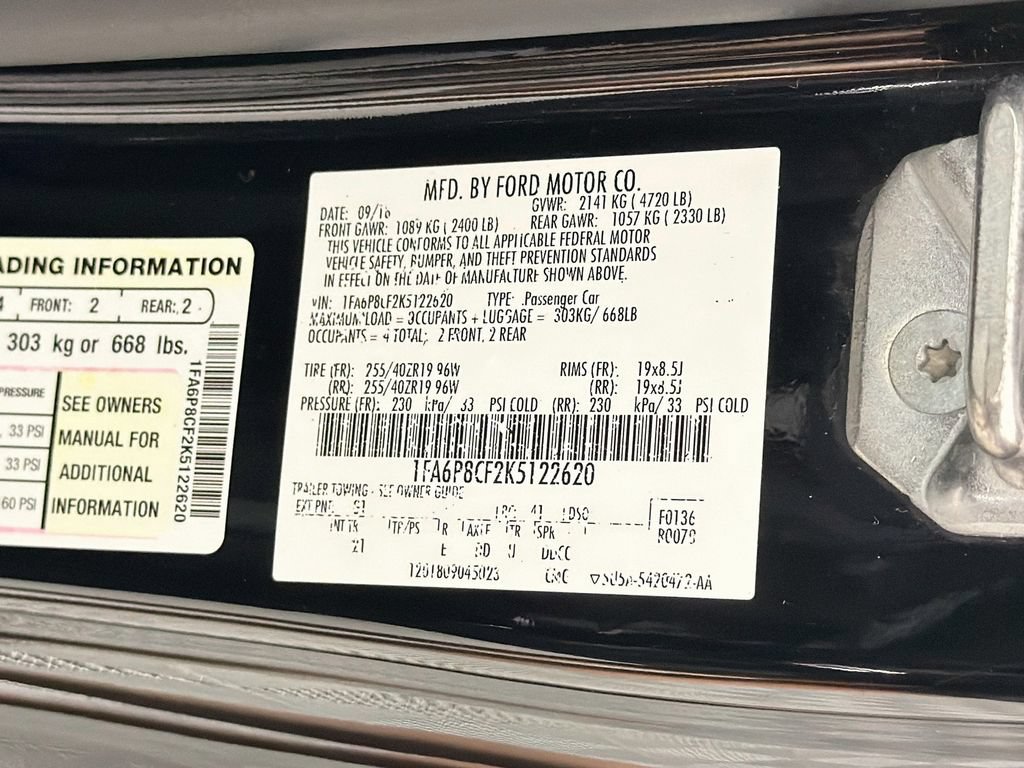 Used 2019 Ford Mustang GT w/ Equipment Group 301A RWD image 28
