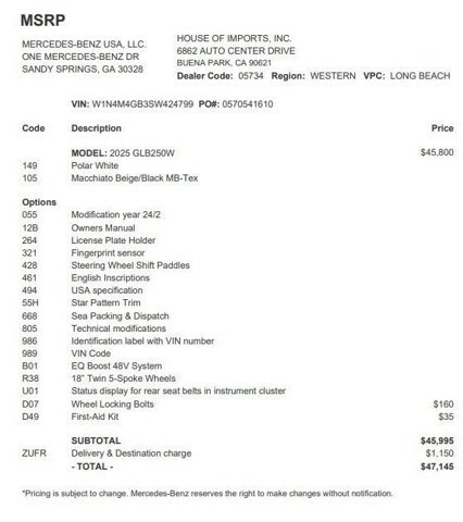 Certified 2025 Mercedes-Benz GLB 250 image 4