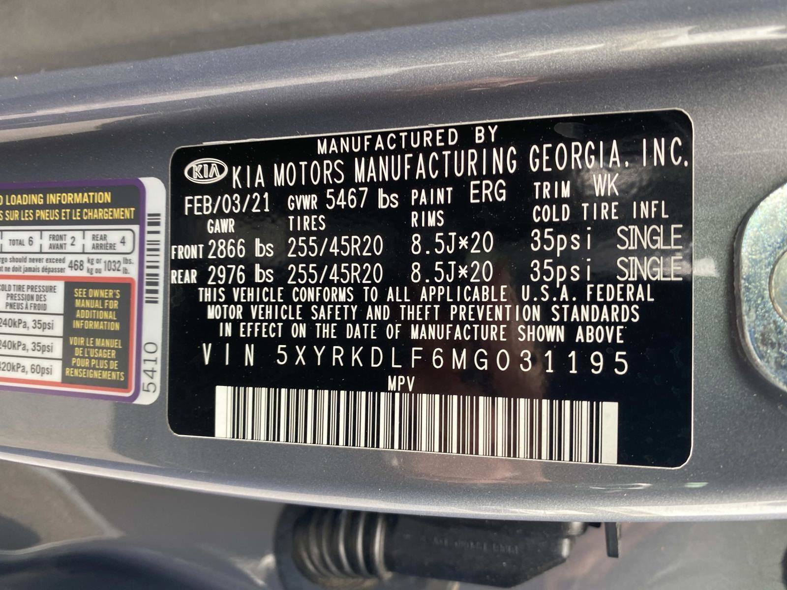 Used 2021 Kia Sorento SX Prestige AWD/4WD image 29