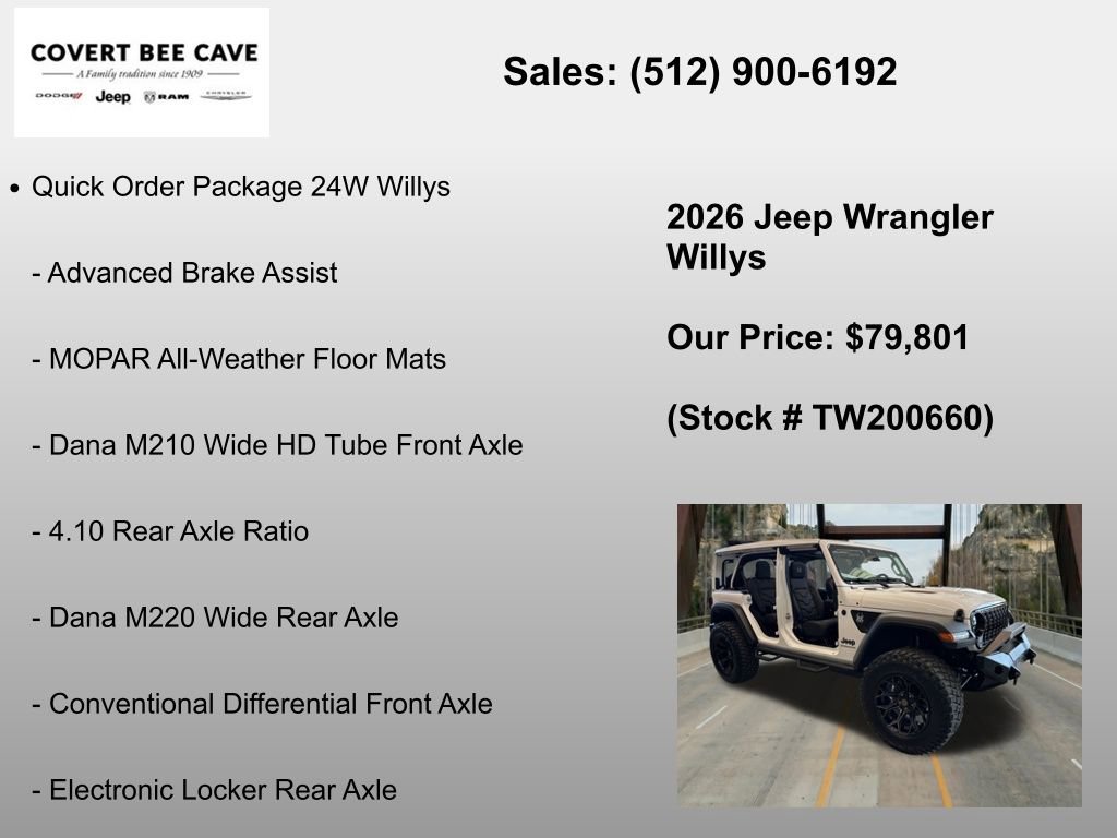 New 2026 Jeep Wrangler Unlimited Sport AWD/4WD image 6