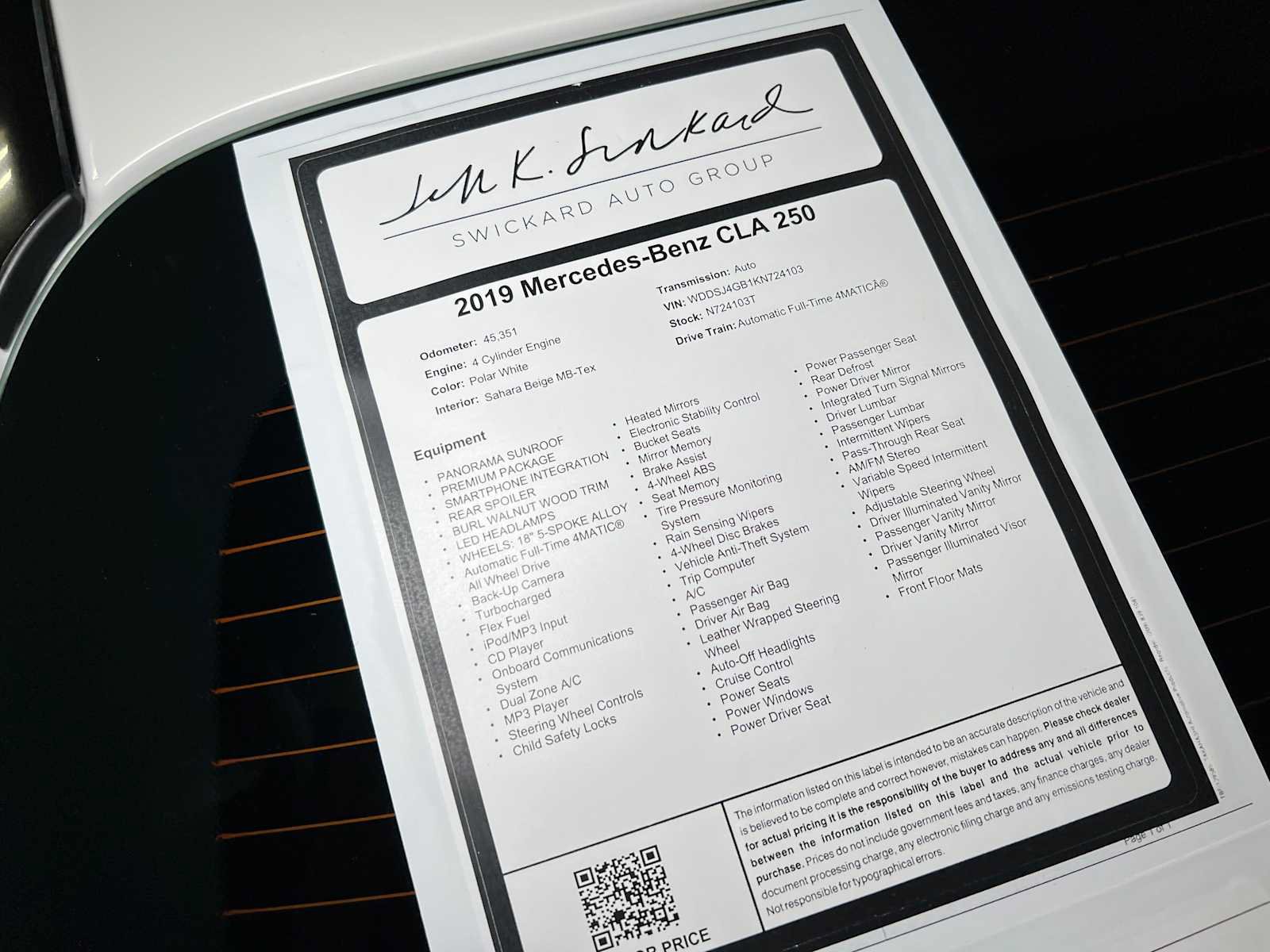 Certified 2019 Mercedes-Benz CLA 250 4MATIC image 42