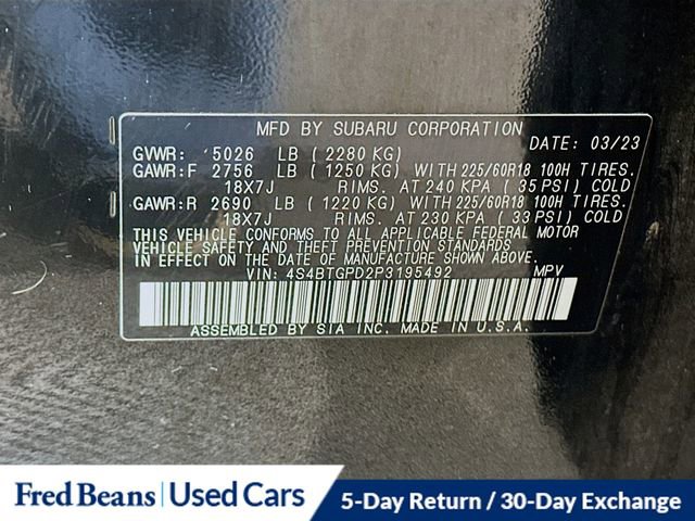 Used 2023 Subaru Outback Touring XT AWD/4WD image 36