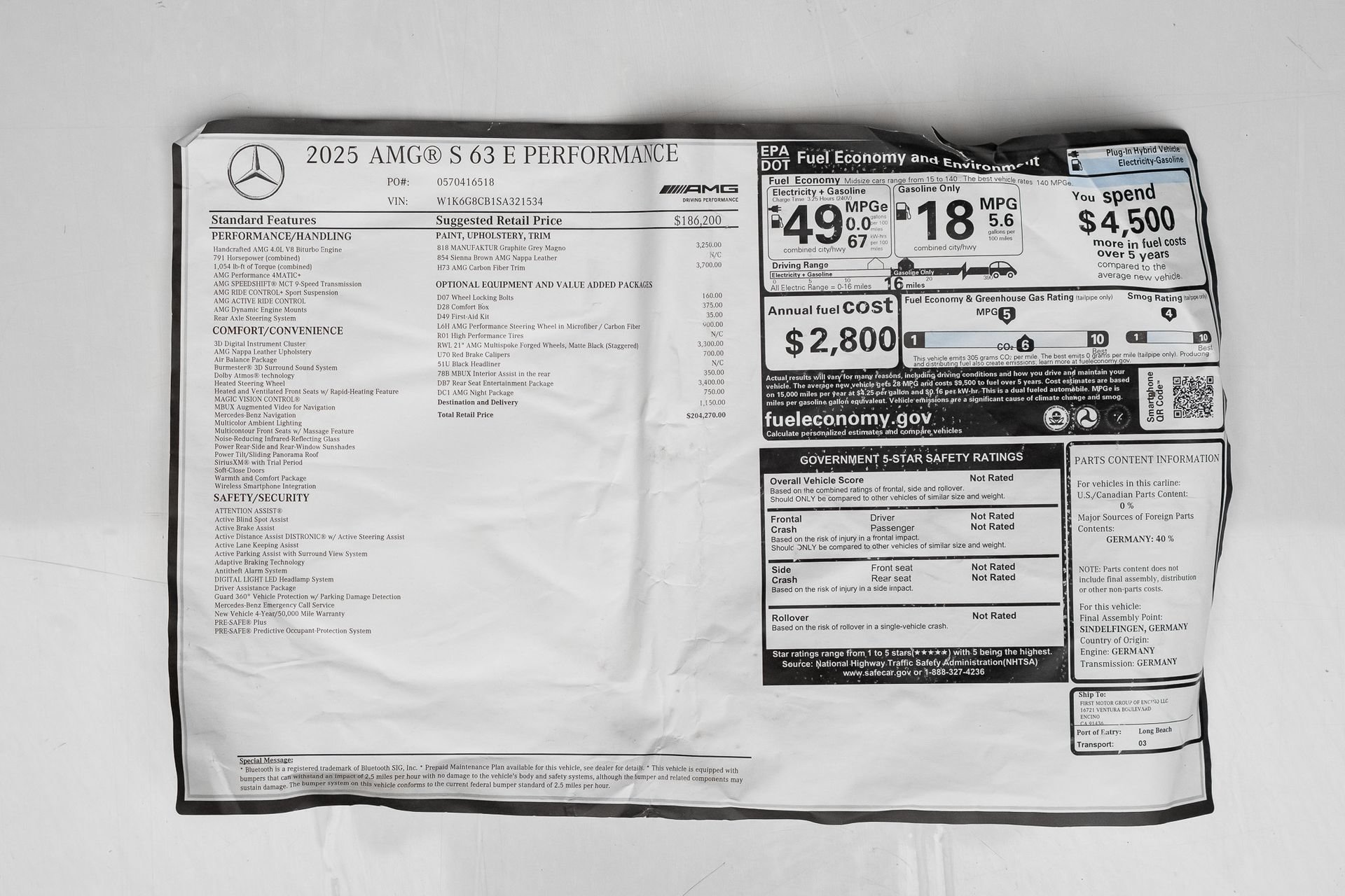 Used 2025 Mercedes-Benz S 63 AMG S image 85
