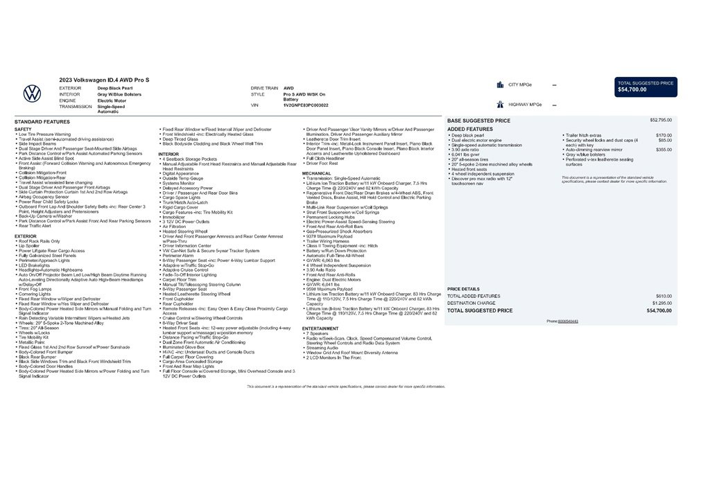 Used 2023 Volkswagen ID.4 Pro S image 9