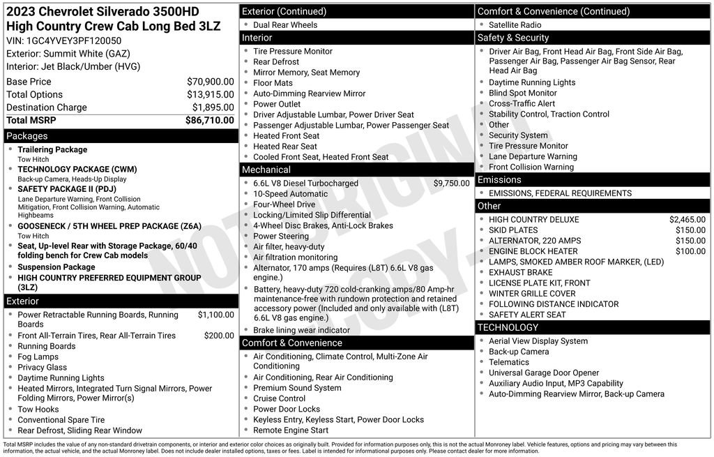 Used 2023 Chevrolet Silverado 3500 High Country image 6