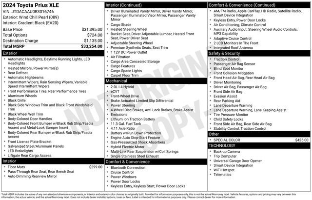 Used 2024 Toyota Prius XLE image 6