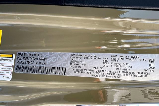 New 2026 Jeep Gladiator Willys image 15