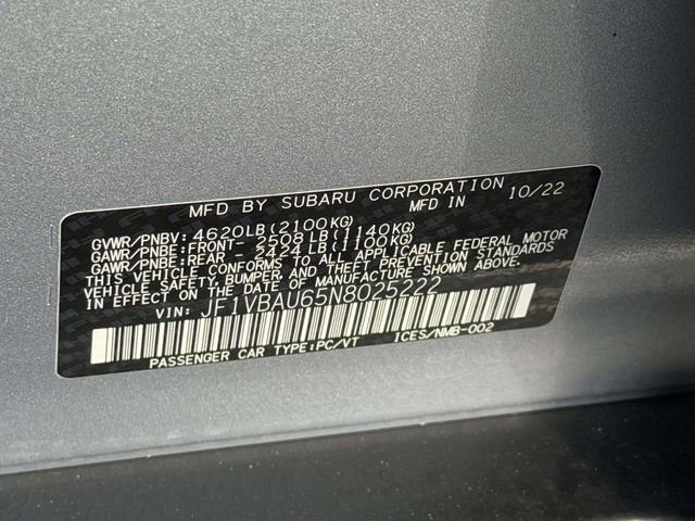 Used 2022 Subaru WRX GT image 25