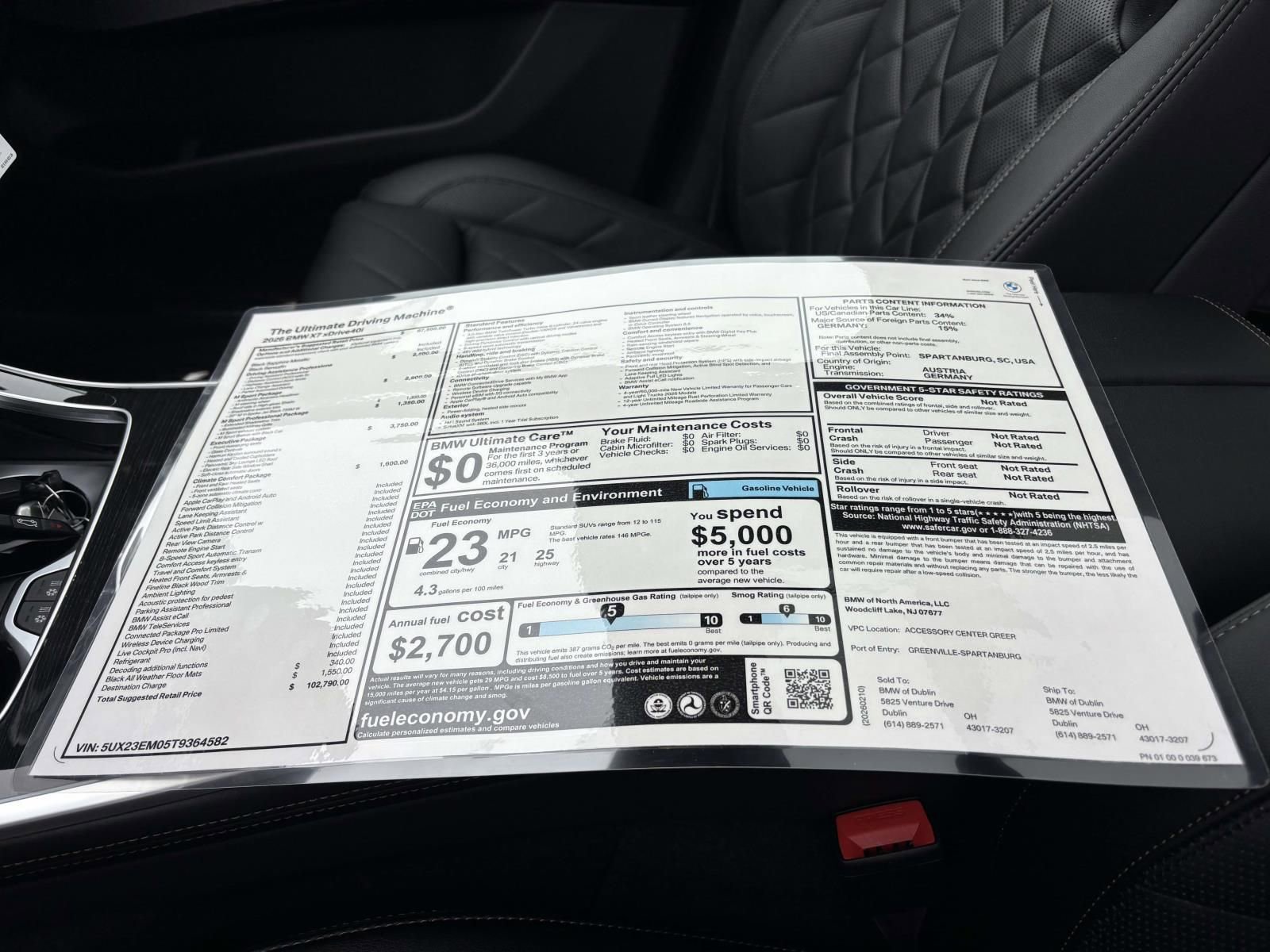 New 2026 BMW X7 xDrive40i image 35