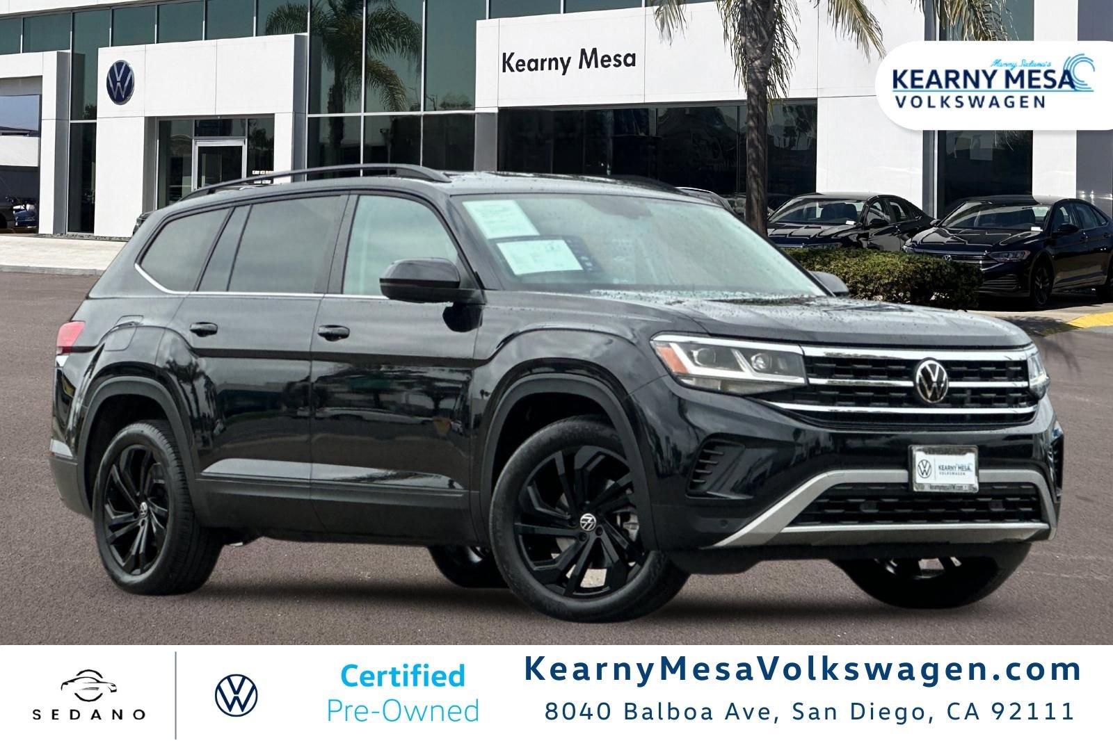 Used 2023 Volkswagen Atlas SE w/ Black Wheel Package FWD image 1