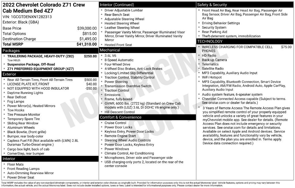Used 2022 Chevrolet Colorado Z71 AWD/4WD image 29