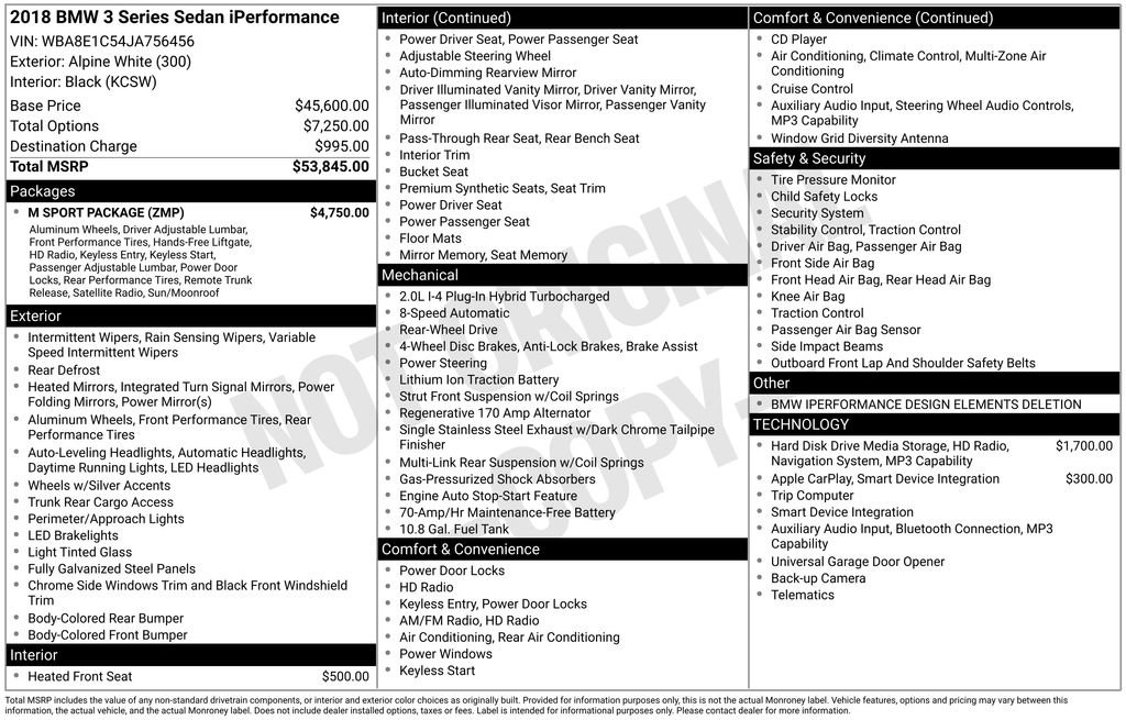 Used 2018 BMW 330e w/ M Sport Package image 31