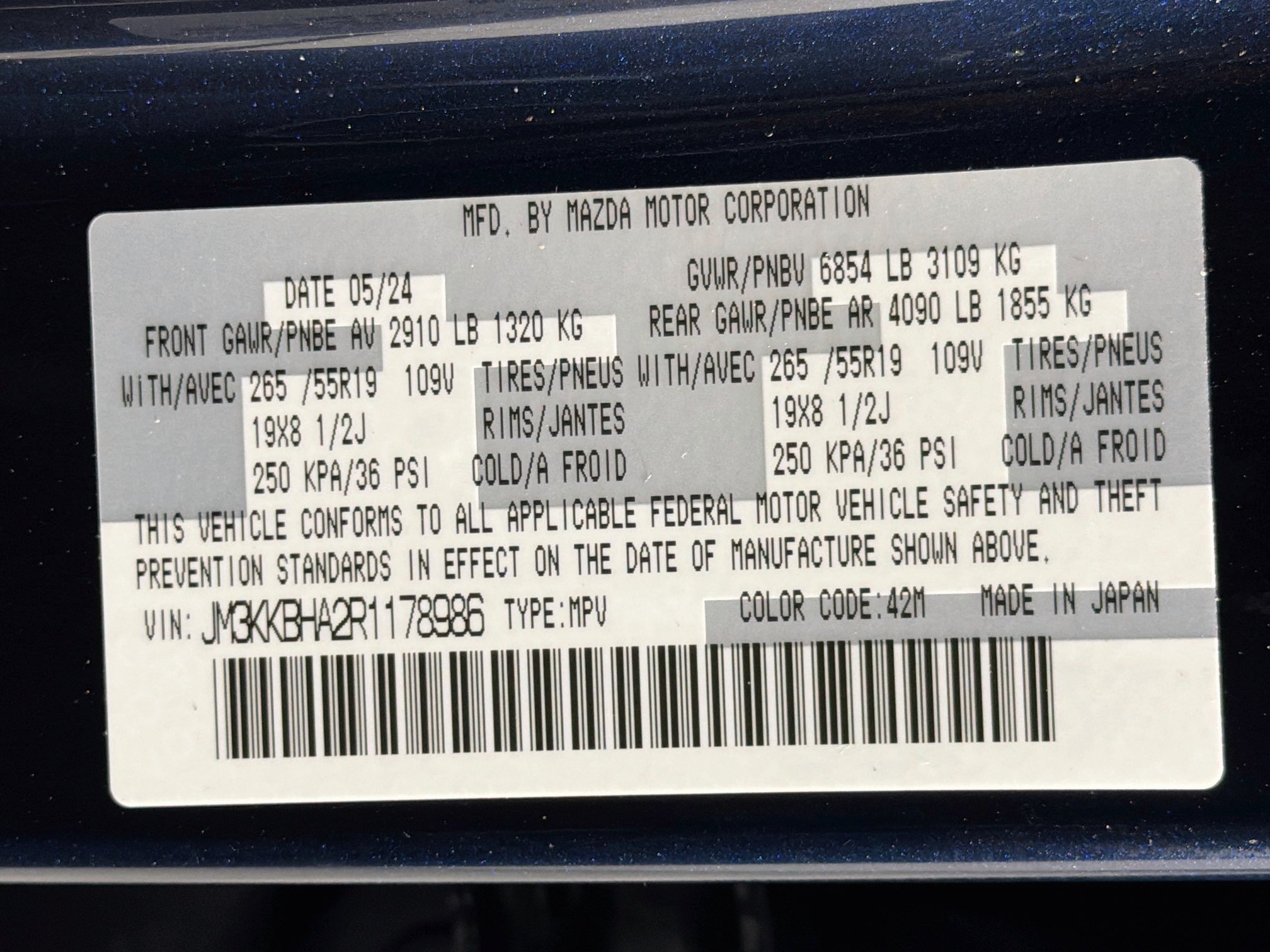 Used 2024 MAZDA CX-90 Plug-In Hybrid w/ Preferred AWD/4WD image 12