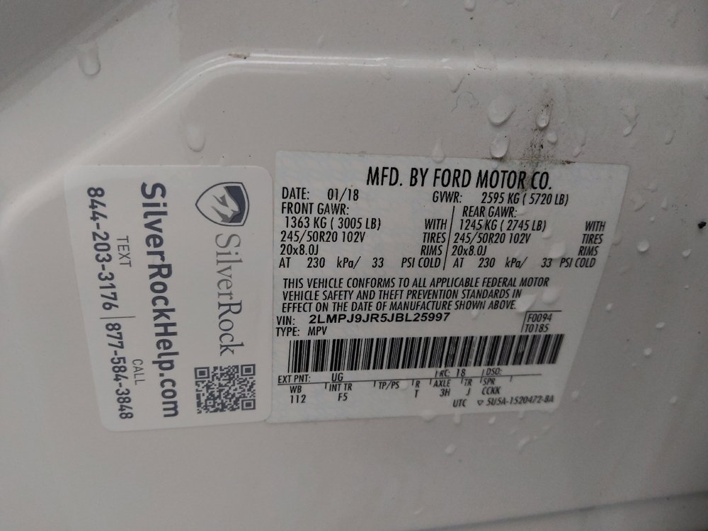 Used 2018 Lincoln MKX Black Label w/ Cargo Utility Package image 33