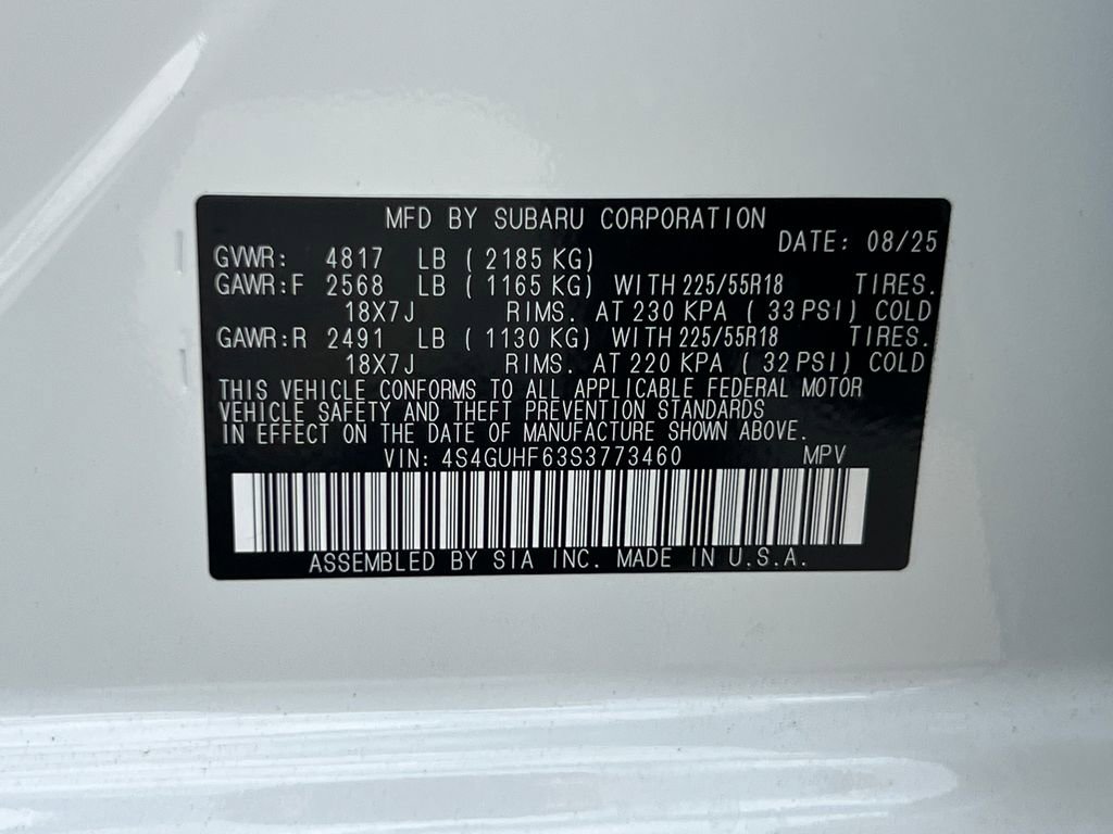 New 2025 Subaru Crosstrek 2.5i Sport image 31