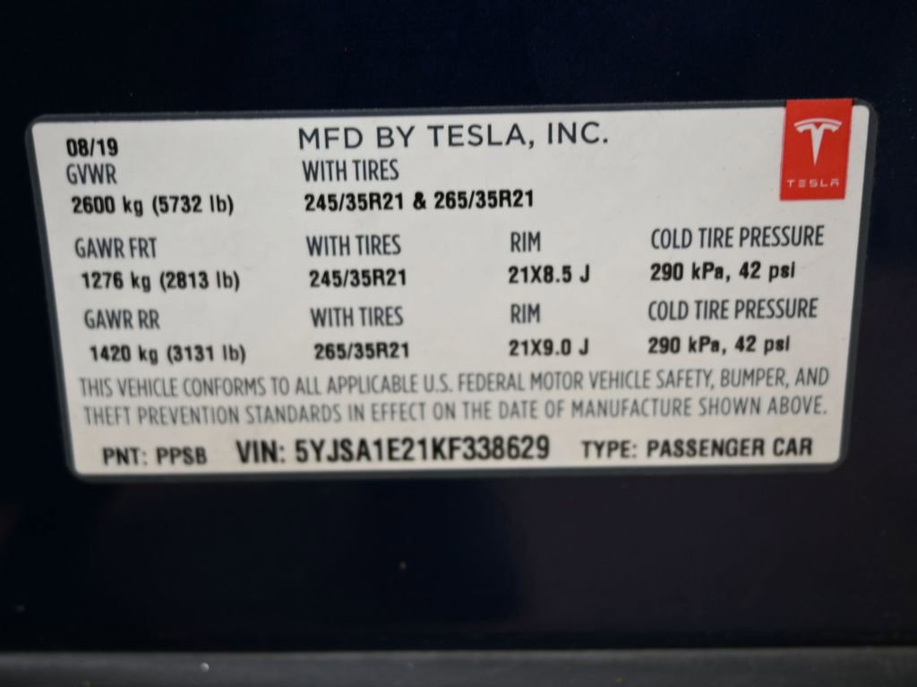 Used 2019 Tesla Model S P100D image 46