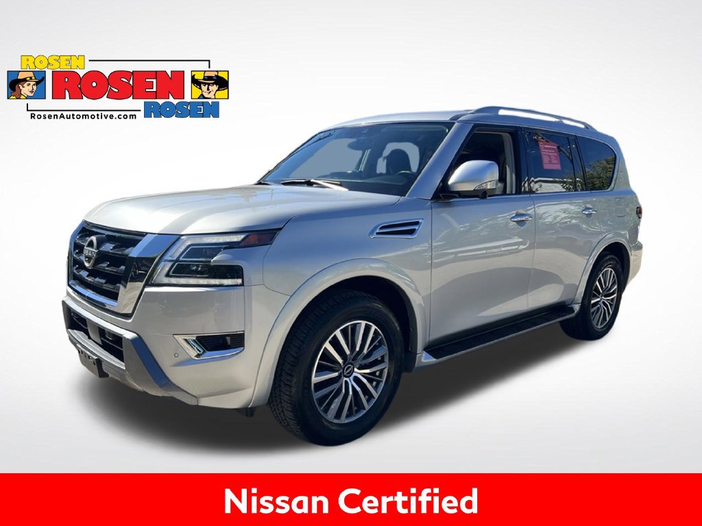Certified 2024 Nissan Armada SL w/ Captain's Chairs Package AWD/4WD 360° Tour