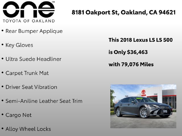 Used 2018 Lexus LS 500 w/ Interior Upgrade Package RWD image 17