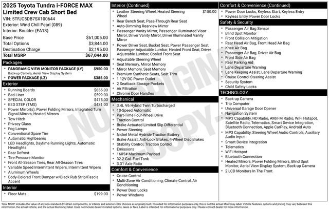 Used 2025 Toyota Tundra Limited AWD/4WD image 38
